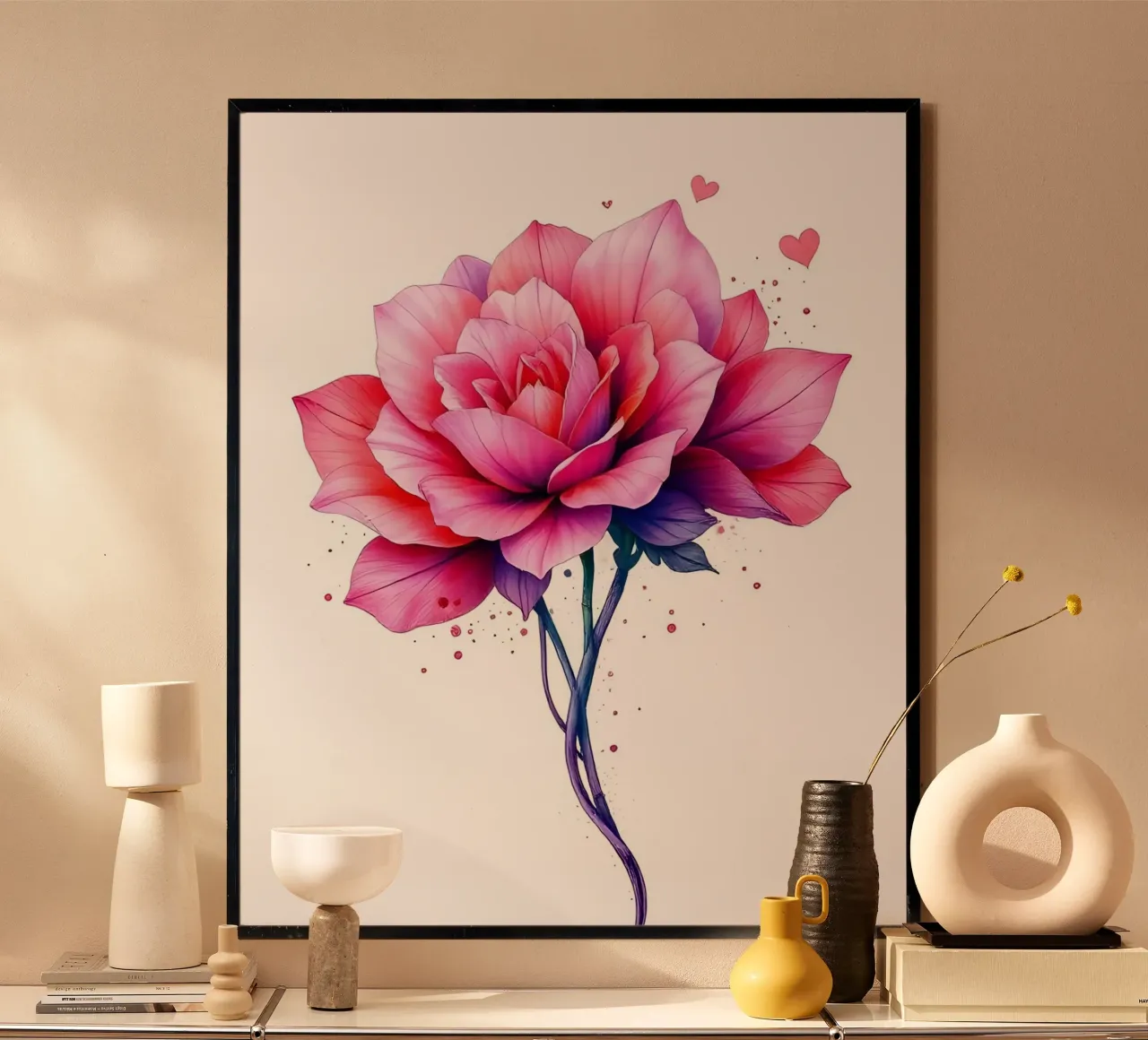 Fiori_7 poster da Pink- und LoveArt by LK