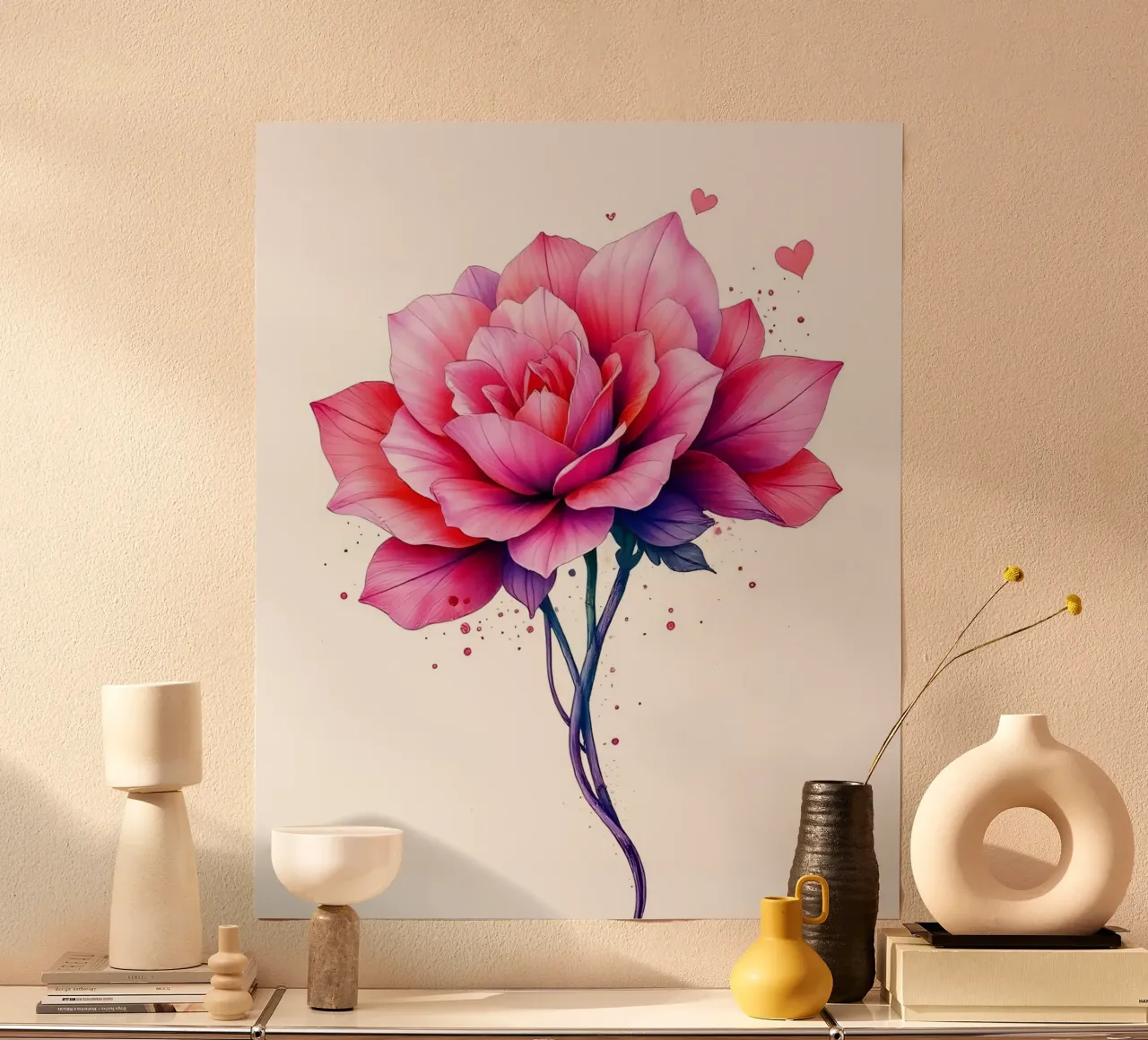 Fiori_7 poster da Pink- und LoveArt by LK