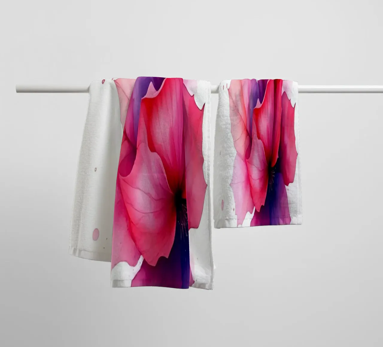 Fiori_8 asciugamano da bagno da Pink- und LoveArt by LK