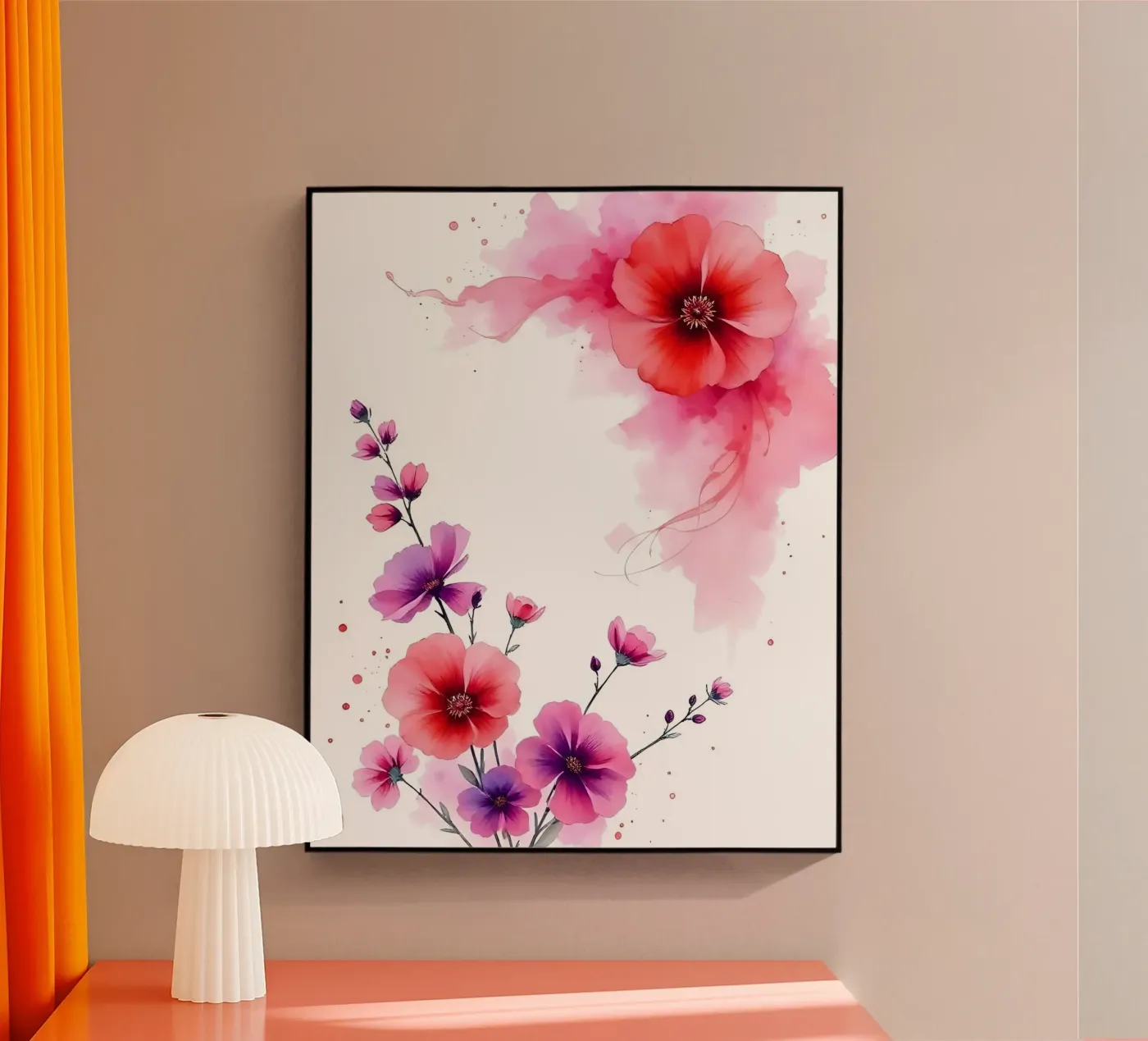 Bloemen/Decor_9 acryl van Pink- und LoveArt by LK