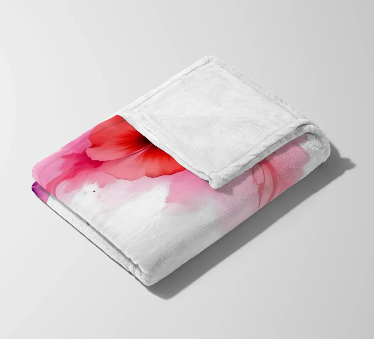 Fiori_9 coperta in pile da Pink- und LoveArt by LK