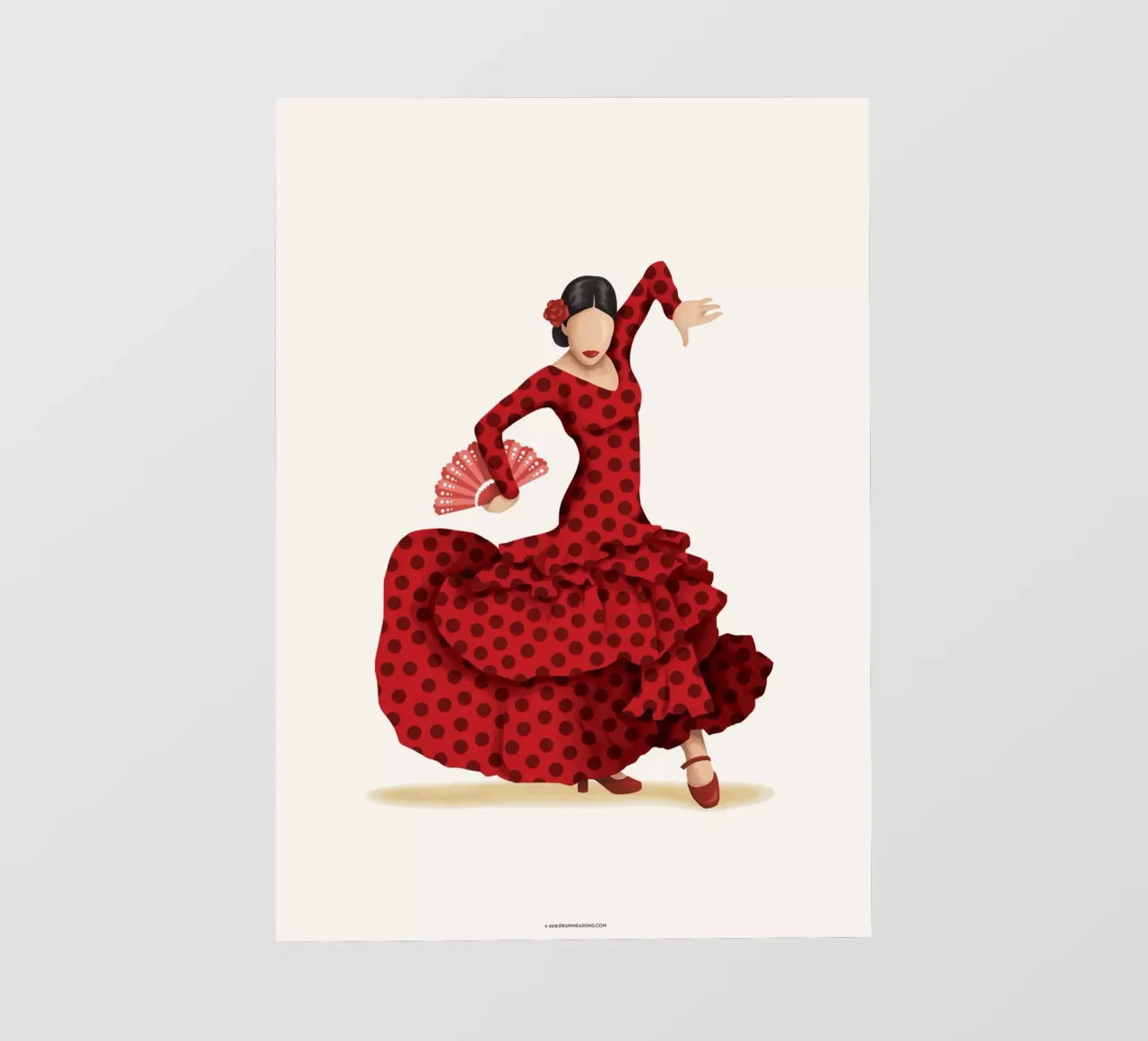 Flamenco telo in pvc da Nour Tohme