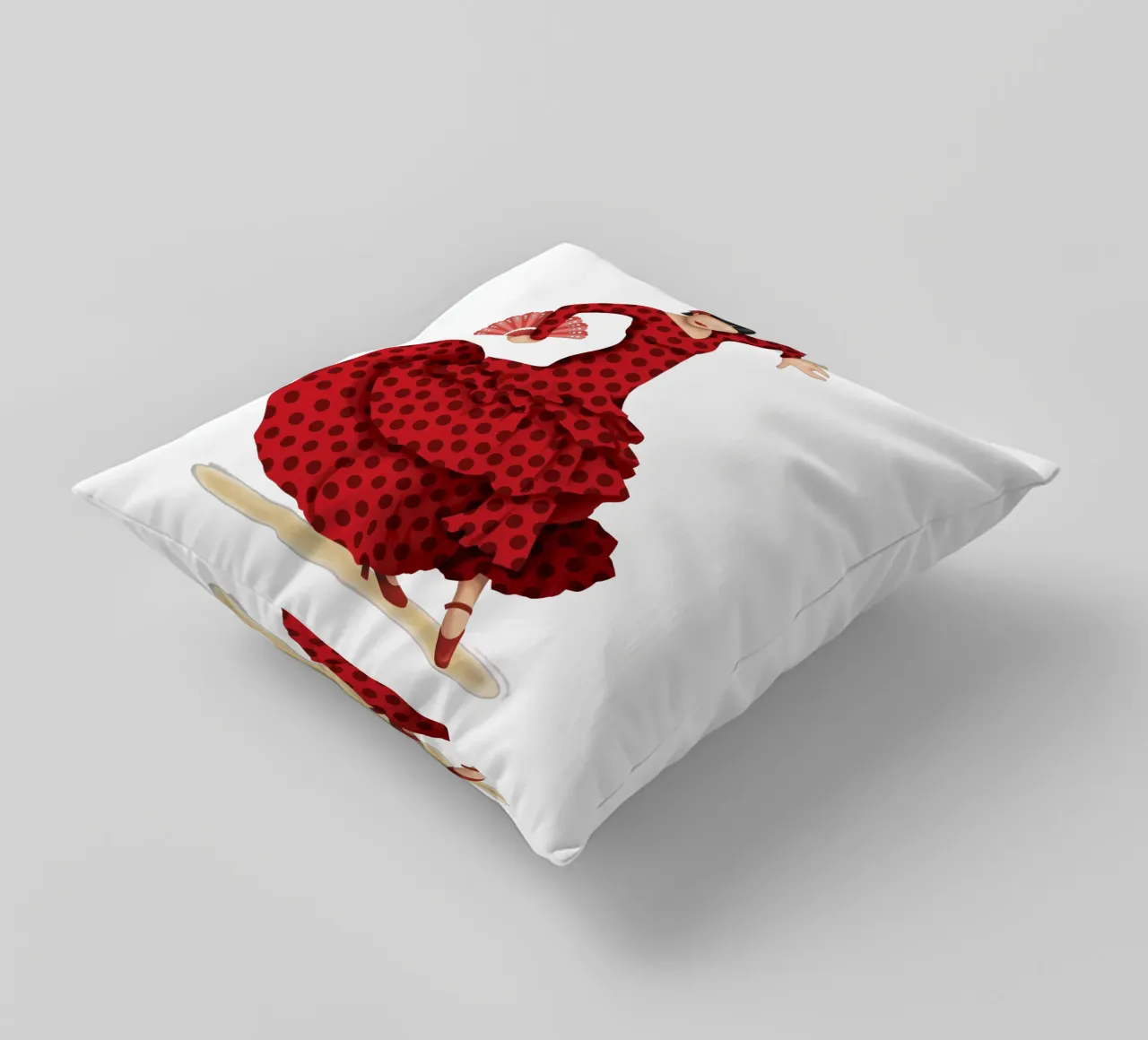 Flamenco cuscino da Nour Tohme