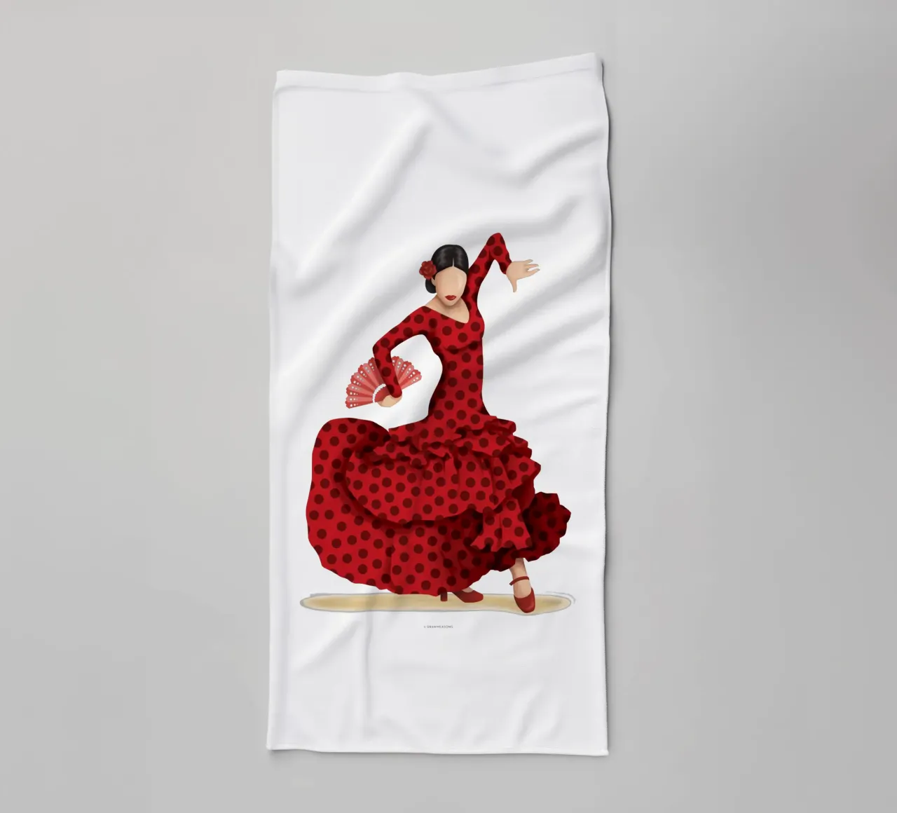 Flamenco asciugamano da bagno da Nour Tohme