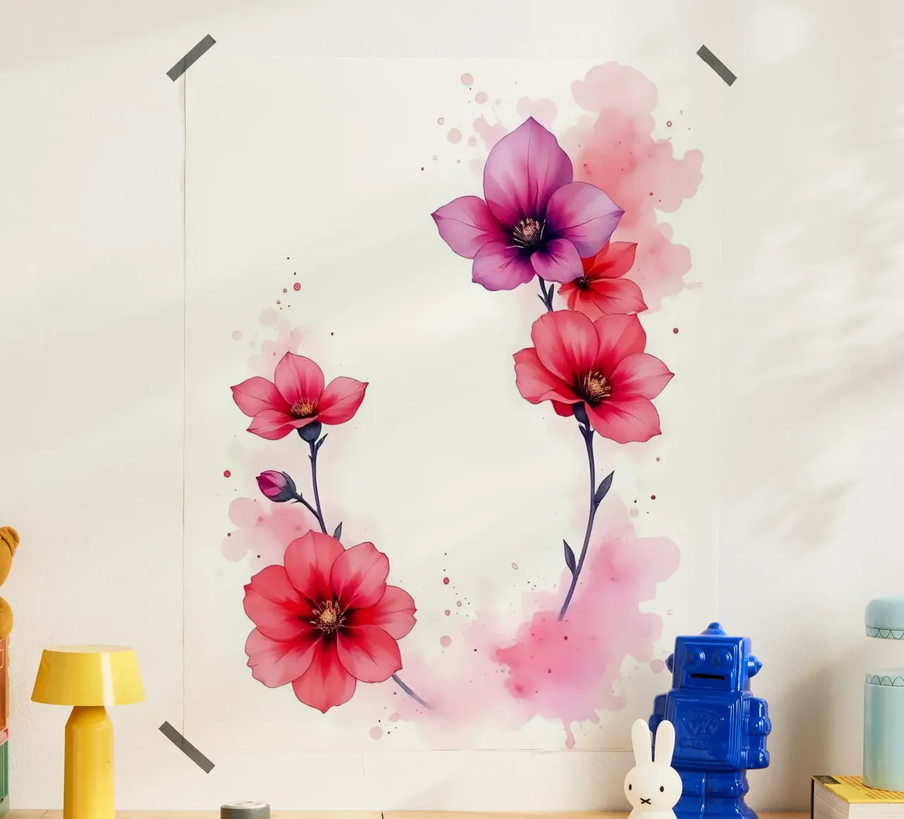 Fiori_Decor_10 poster da Pink- und LoveArt by LK