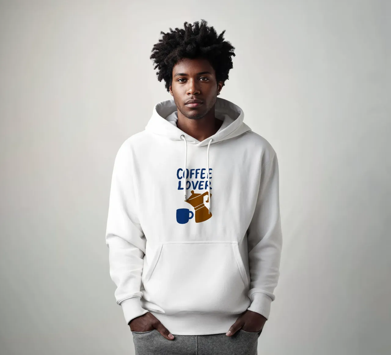 Brew Love - Per i veri appassionati di caffè felpa con cappuccio da QuooodZ by MooodzArt