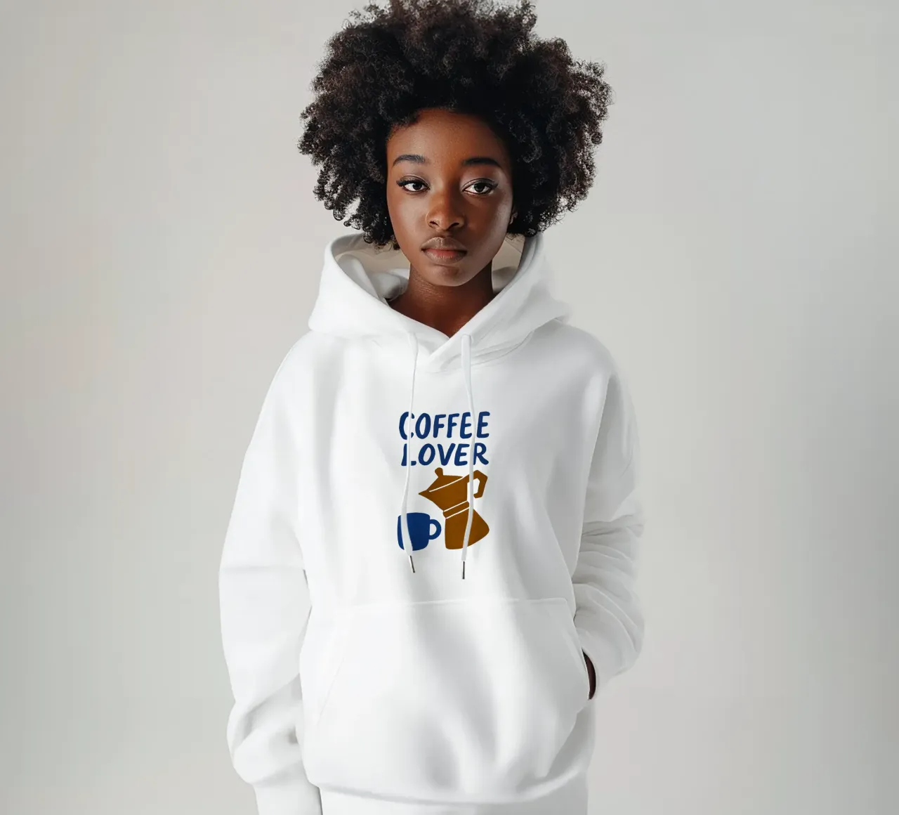 Brew Love - Per i veri appassionati di caffè felpa con cappuccio da QuooodZ by MooodzArt
