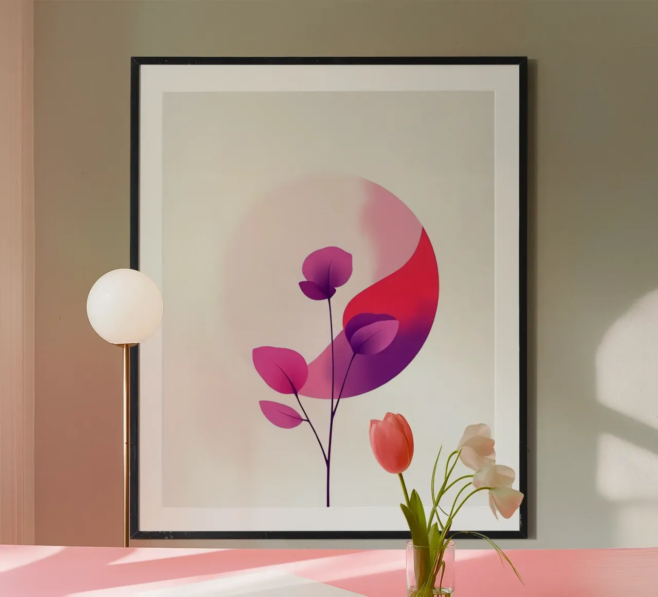 Decor_4 poster con telaio in plastica da Pink- und LoveArt by LK
