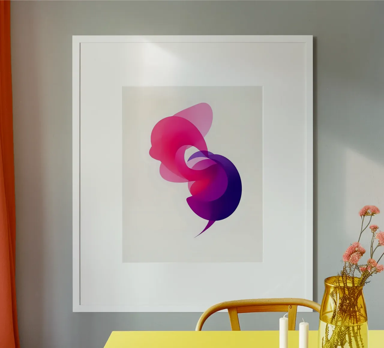 Decor_6 poster con telaio in alluminio da Pink- und LoveArt by LK