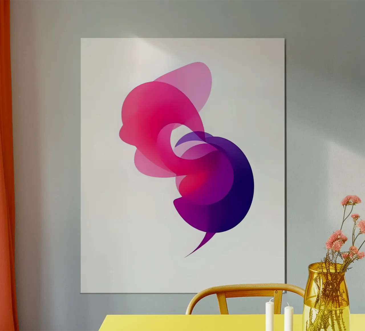 Decor_6 poster con telaio in alluminio da Pink- und LoveArt by LK