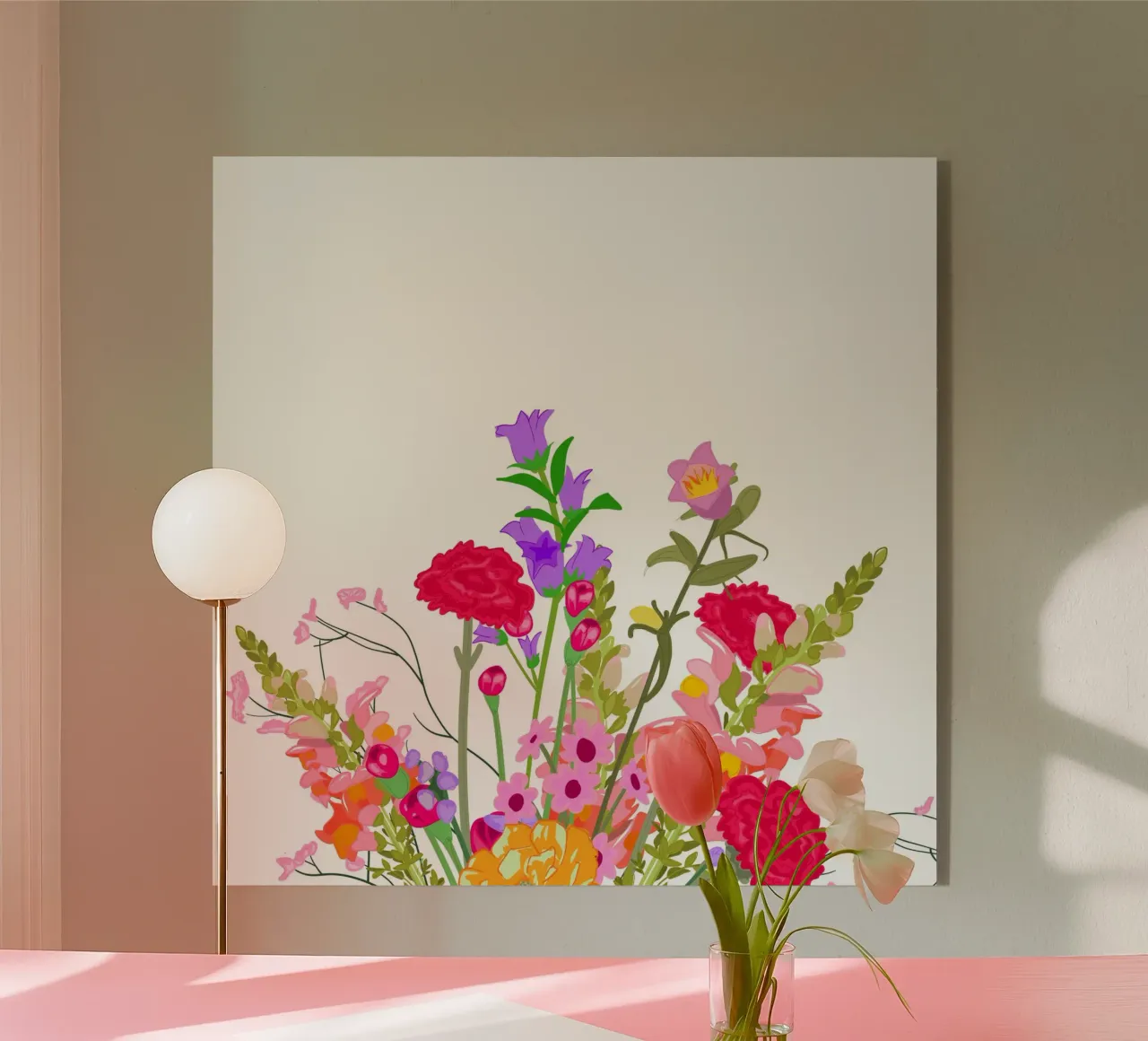 Blumenstrauß plexiglass da Limo und Mo