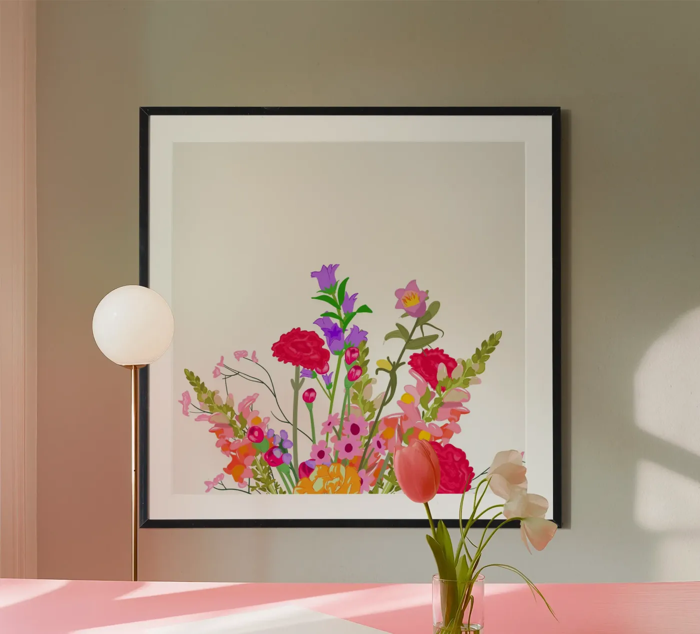 Blumenstrauß poster van Limo und Mo