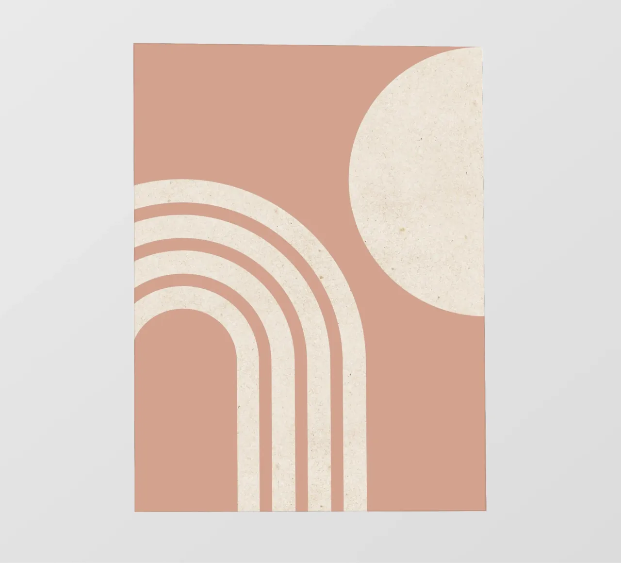 Polvere di sole e arcobaleno rosa, metà secolo, moderna telo in pvc da MoonlightPrint