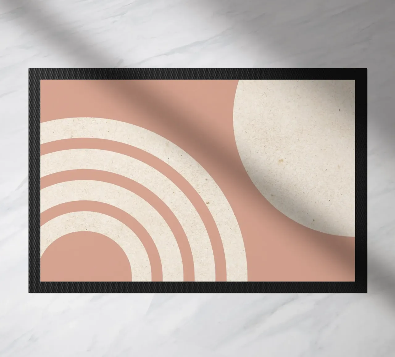 Polvere di sole e arcobaleno rosa, metà secolo, moderna zerbino da MoonlightPrint