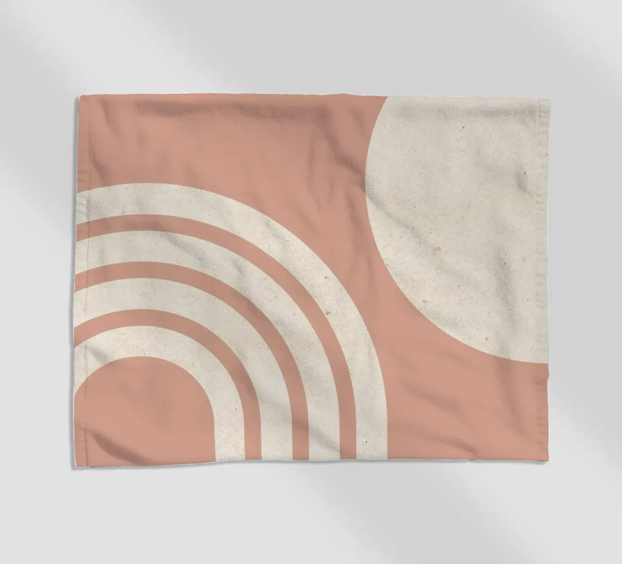 Polvere di sole e arcobaleno rosa, metà secolo, moderna telo mare da MoonlightPrint