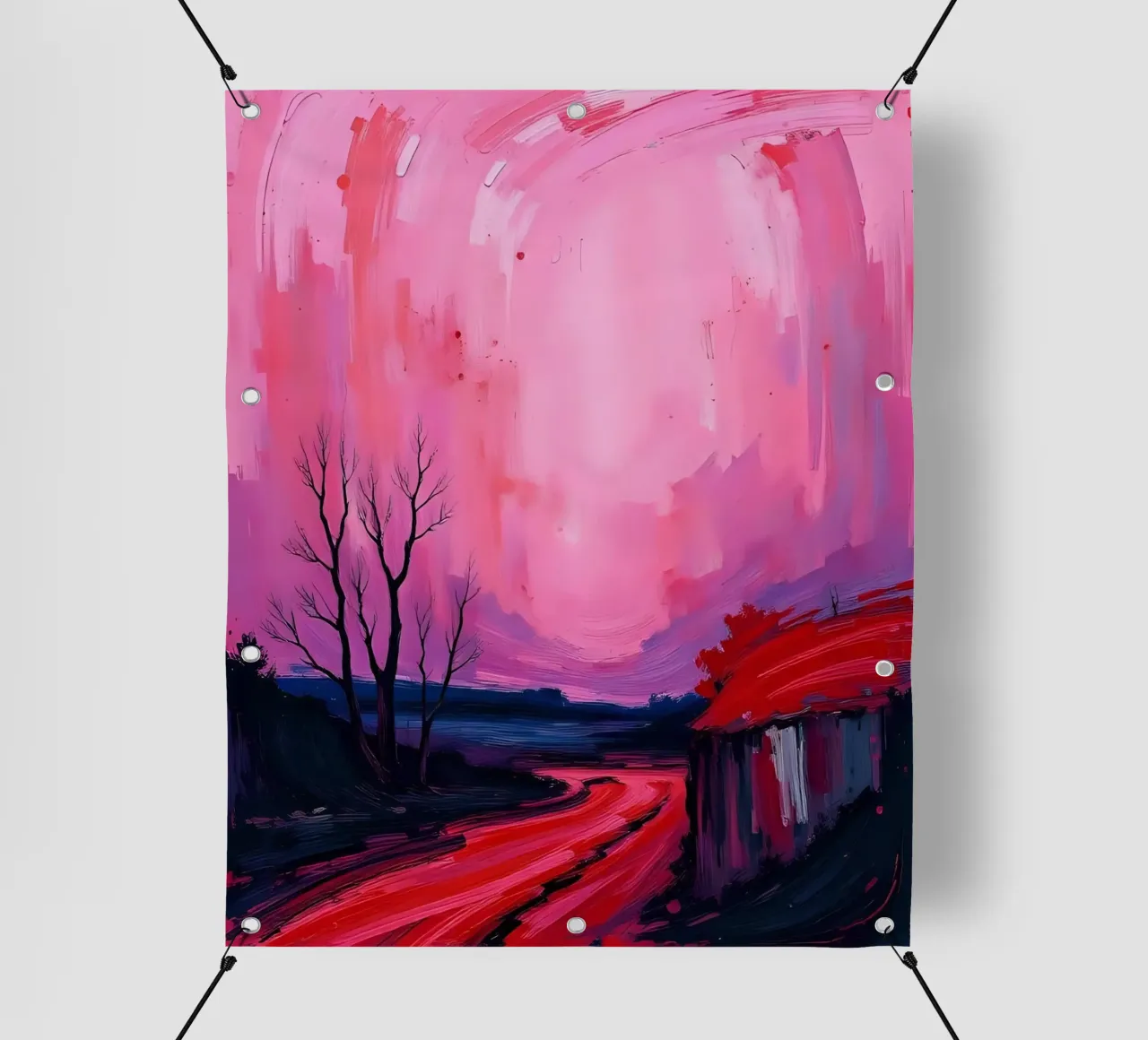 Paesaggio_2 telo in pvc da Pink- und LoveArt by LK