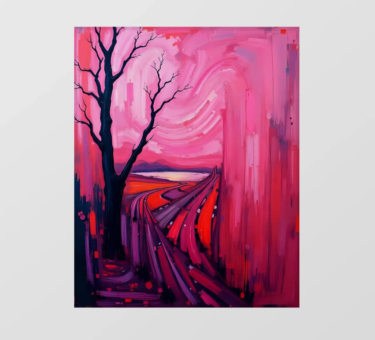 Paesaggio_3 telo in pvc da Pink- und LoveArt by LK