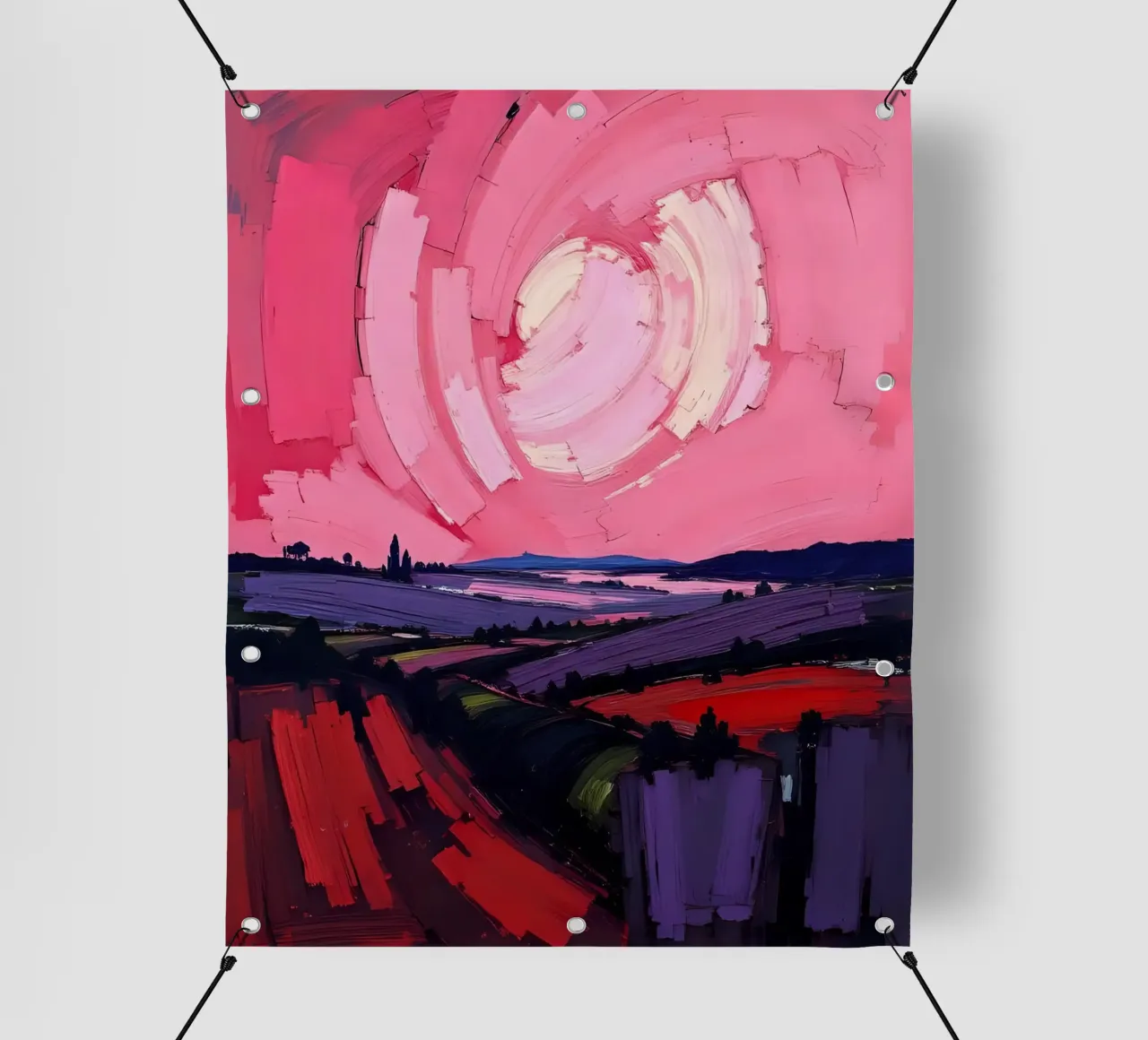 Paesaggio_5 telo in pvc da Pink- und LoveArt by LK