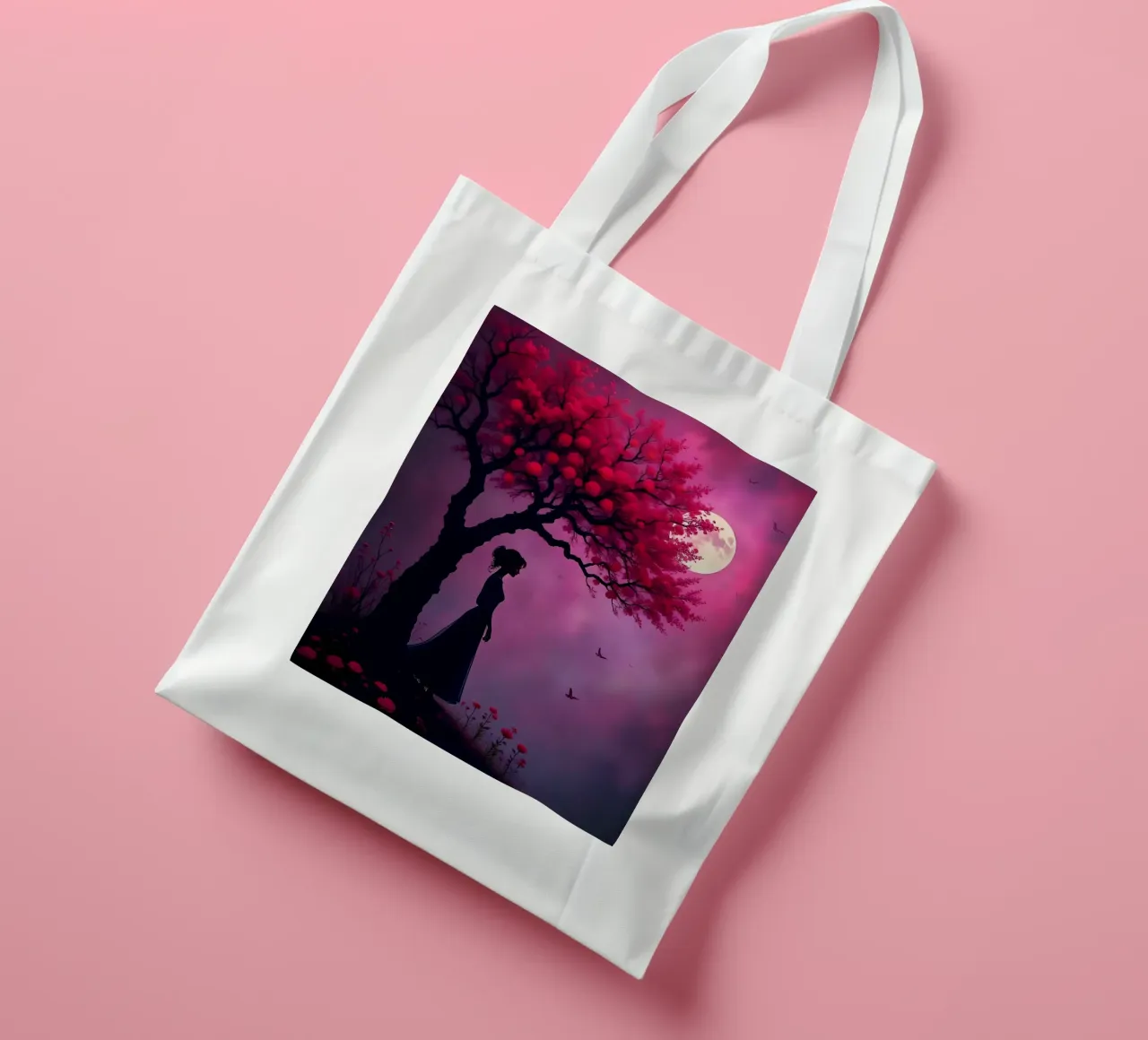Mystiek_1 jute draagtas van Pink- und LoveArt by LK