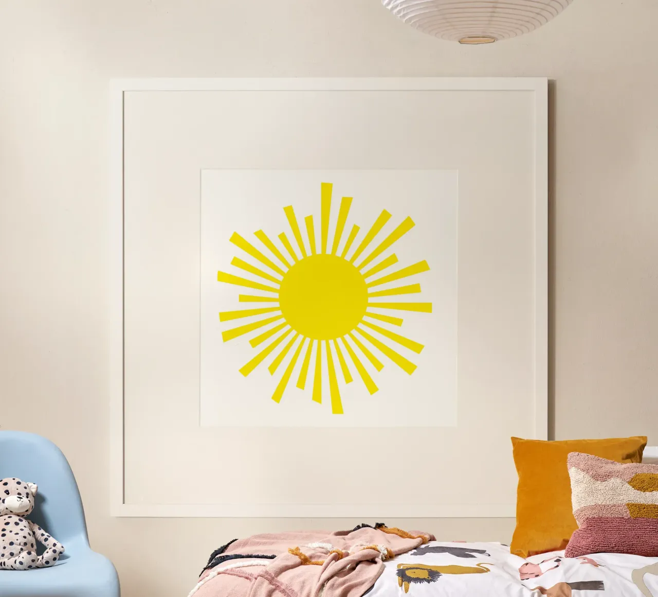 Sonne poster with plastic frame by Limo und Mo