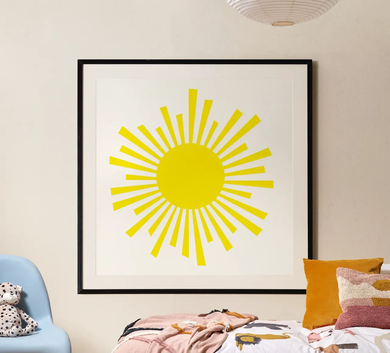 Sonne poster with plastic frame by Limo und Mo