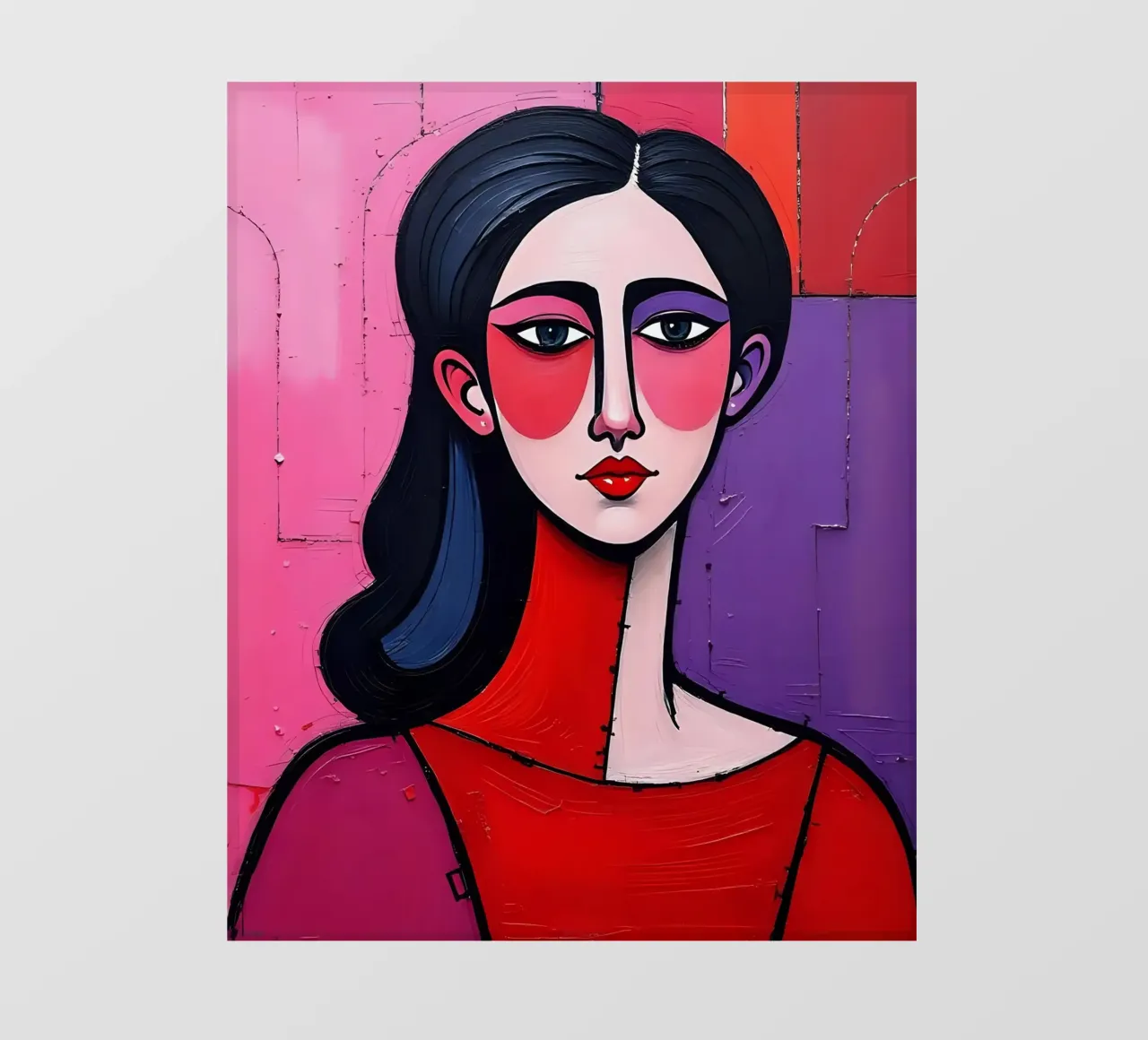 Ritratto_1 telo in pvc da Pink- und LoveArt by LK