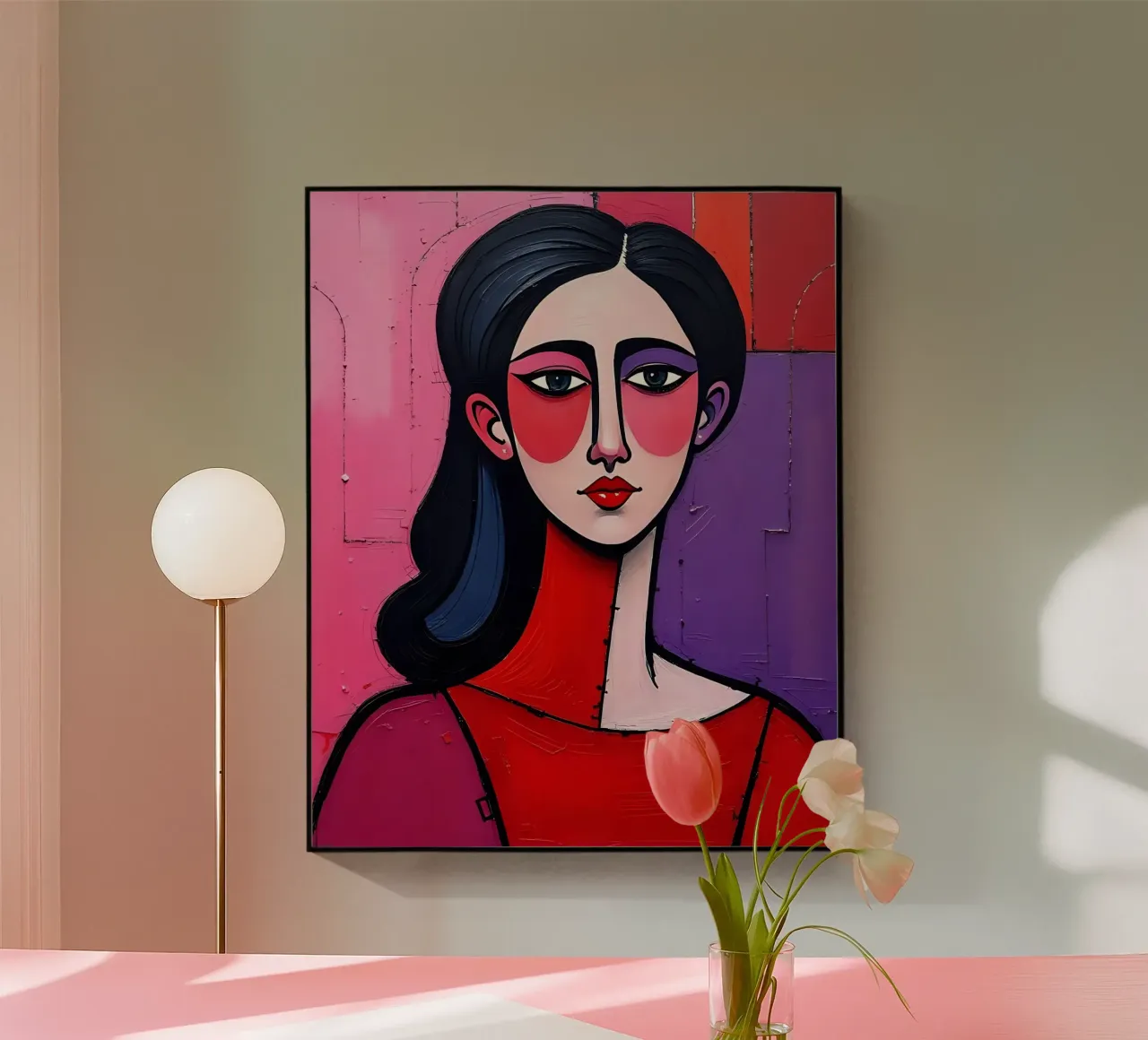 Ritratto_1 plexiglass da Pink- und LoveArt by LK