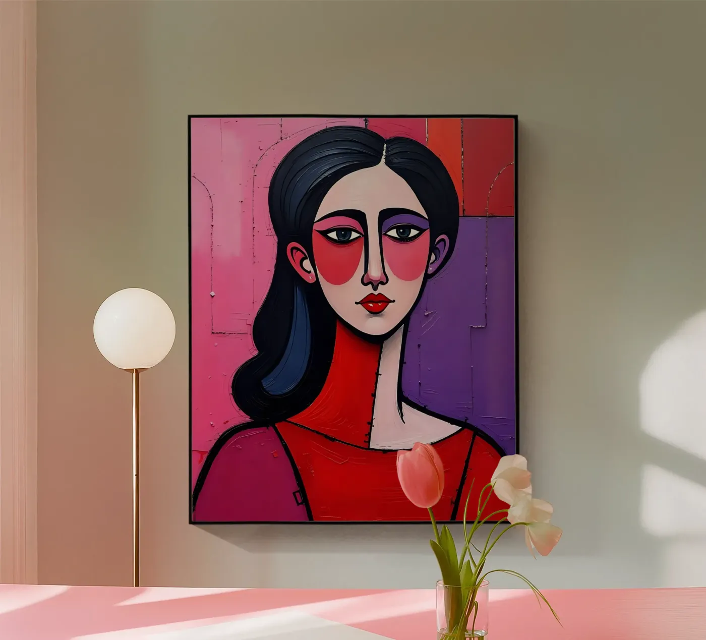 Portrait_1 plexiglass da Pink- und LoveArt by LK