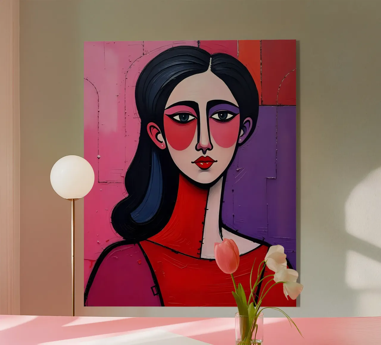 Ritratto_1 plexiglass da Pink- und LoveArt by LK