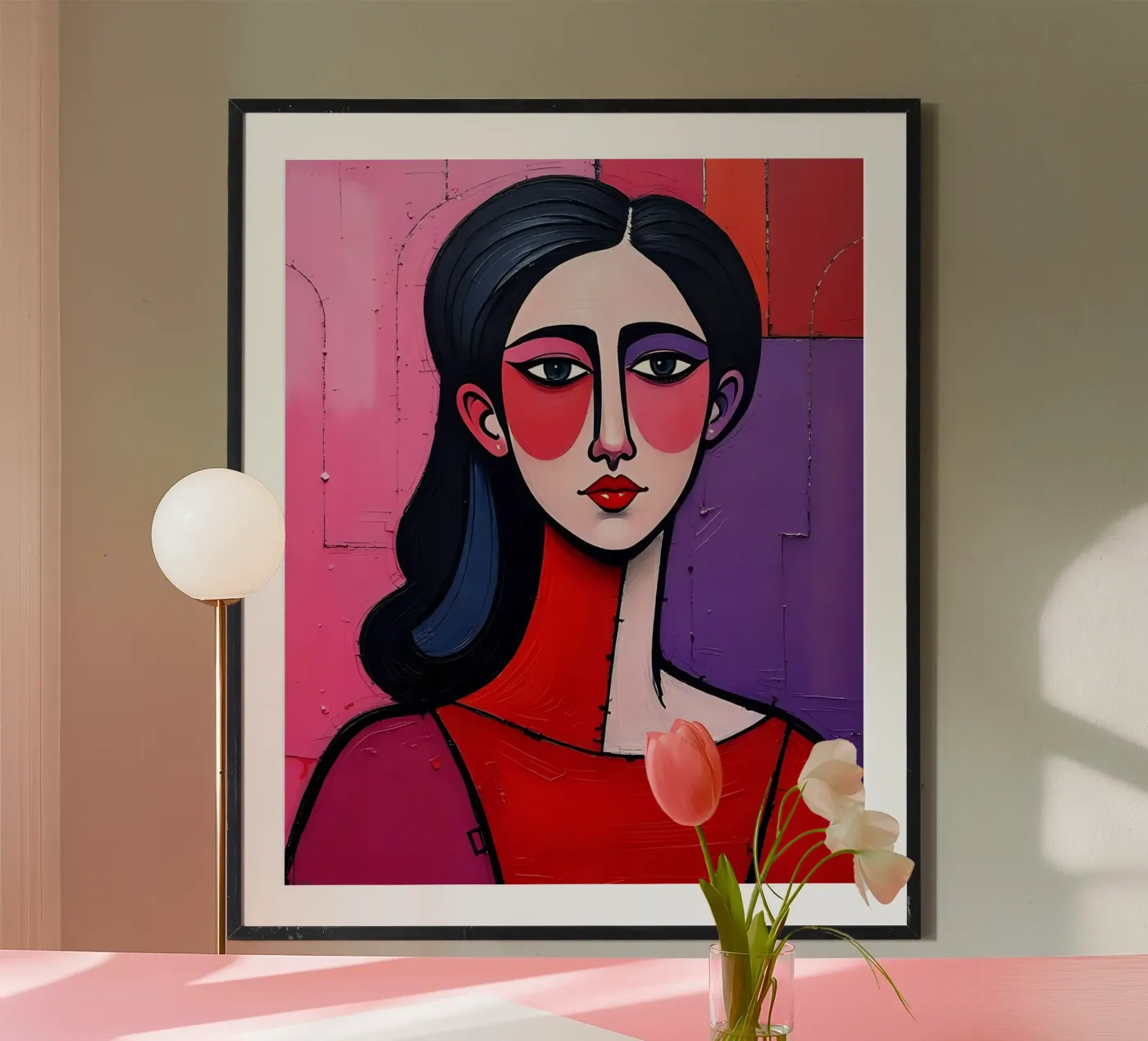 Portrait_1 poster by Pink- und LoveArt by LK
