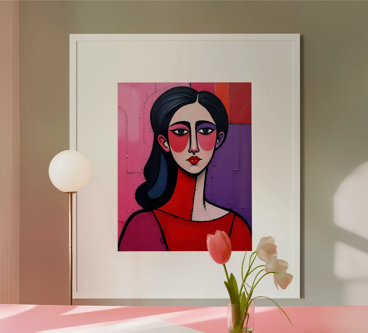 Portrait_1 poster by Pink- und LoveArt by LK