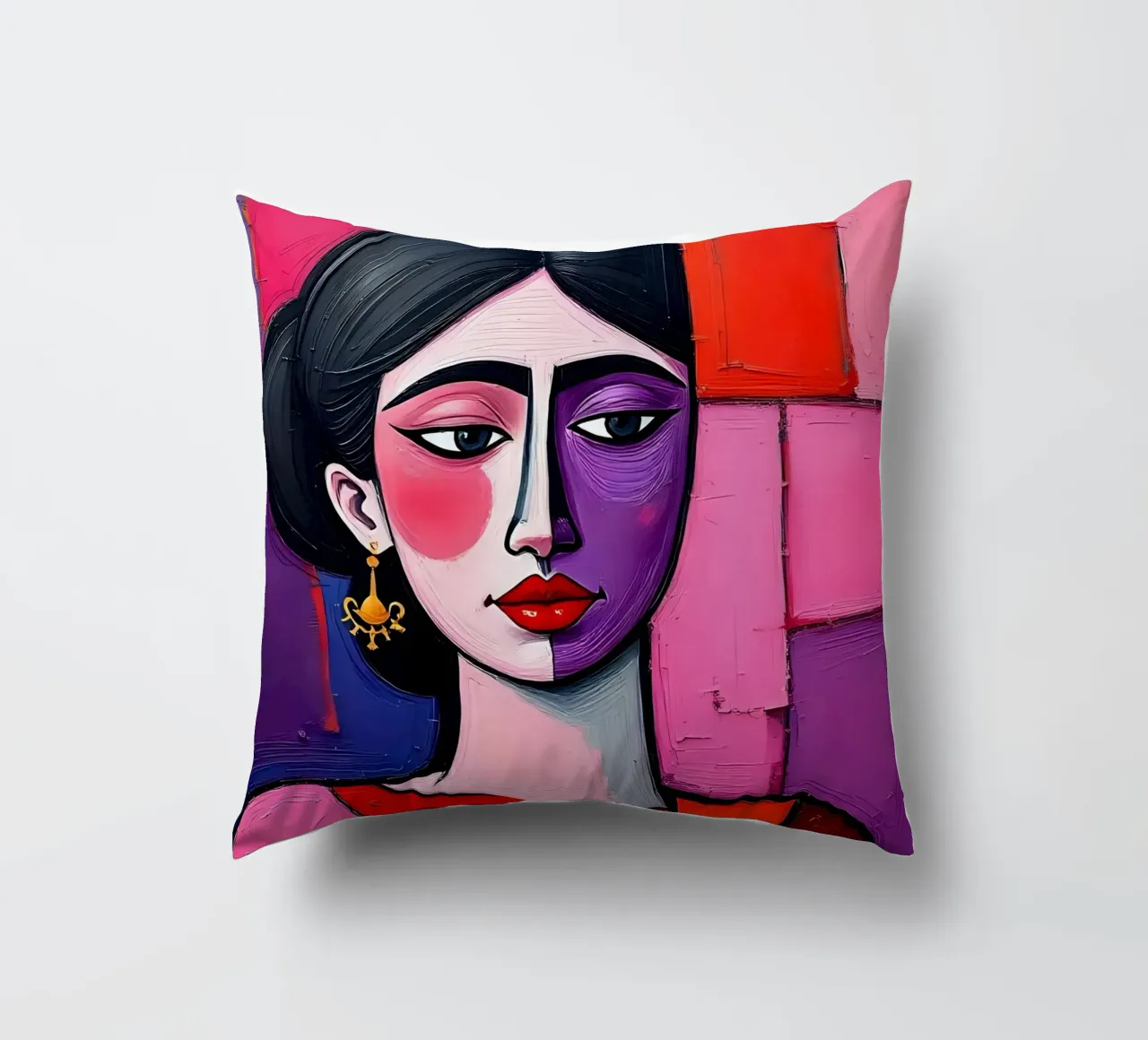 Ritratto_2 cuscino da Pink- und LoveArt by LK
