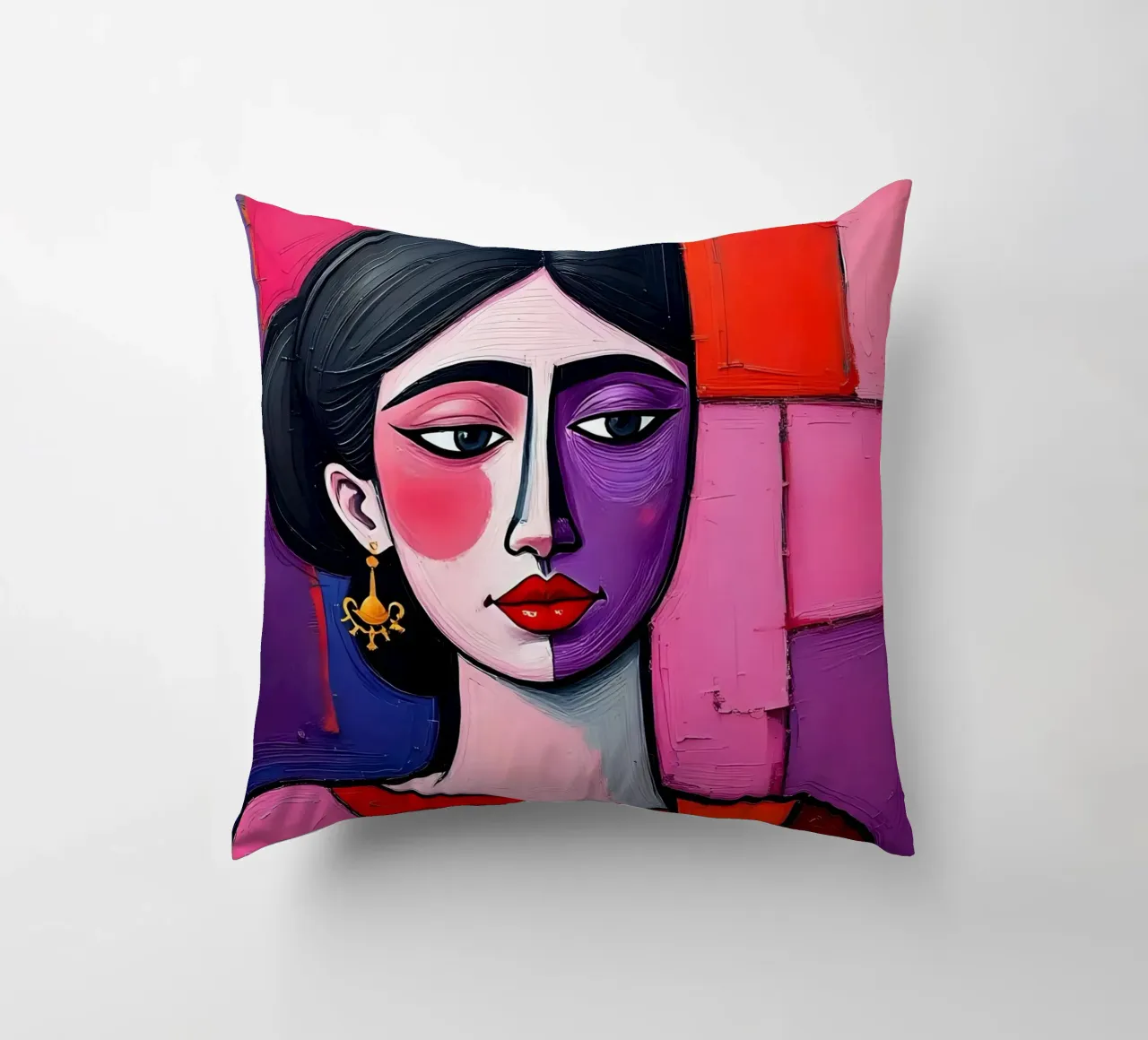 Ritratto_2 cuscino da Pink- und LoveArt by LK