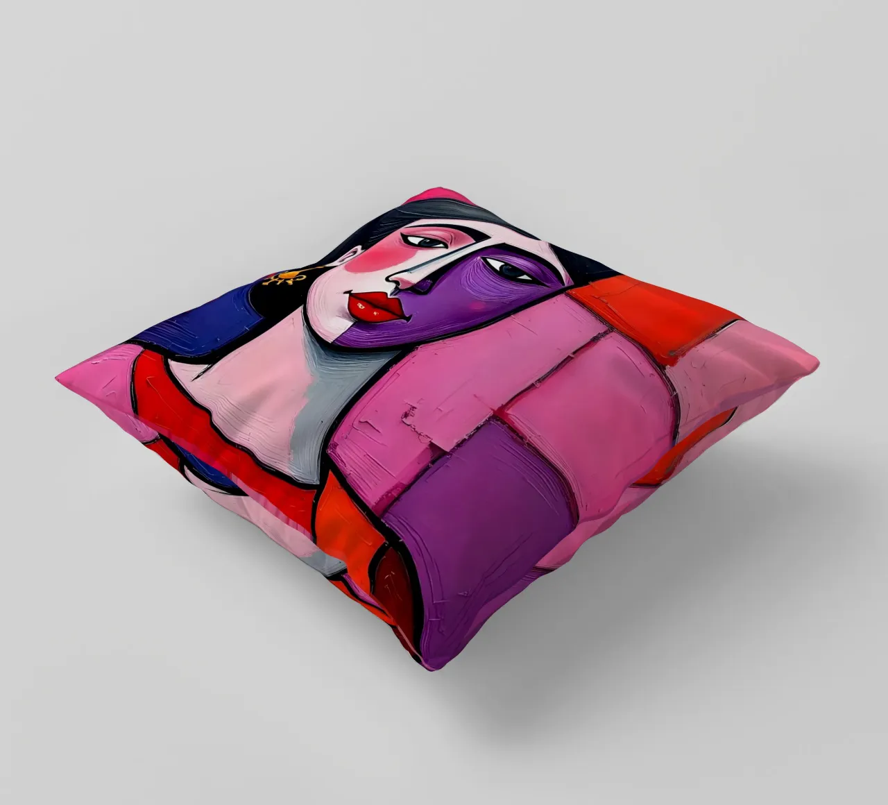 Ritratto_2 cuscino da Pink- und LoveArt by LK