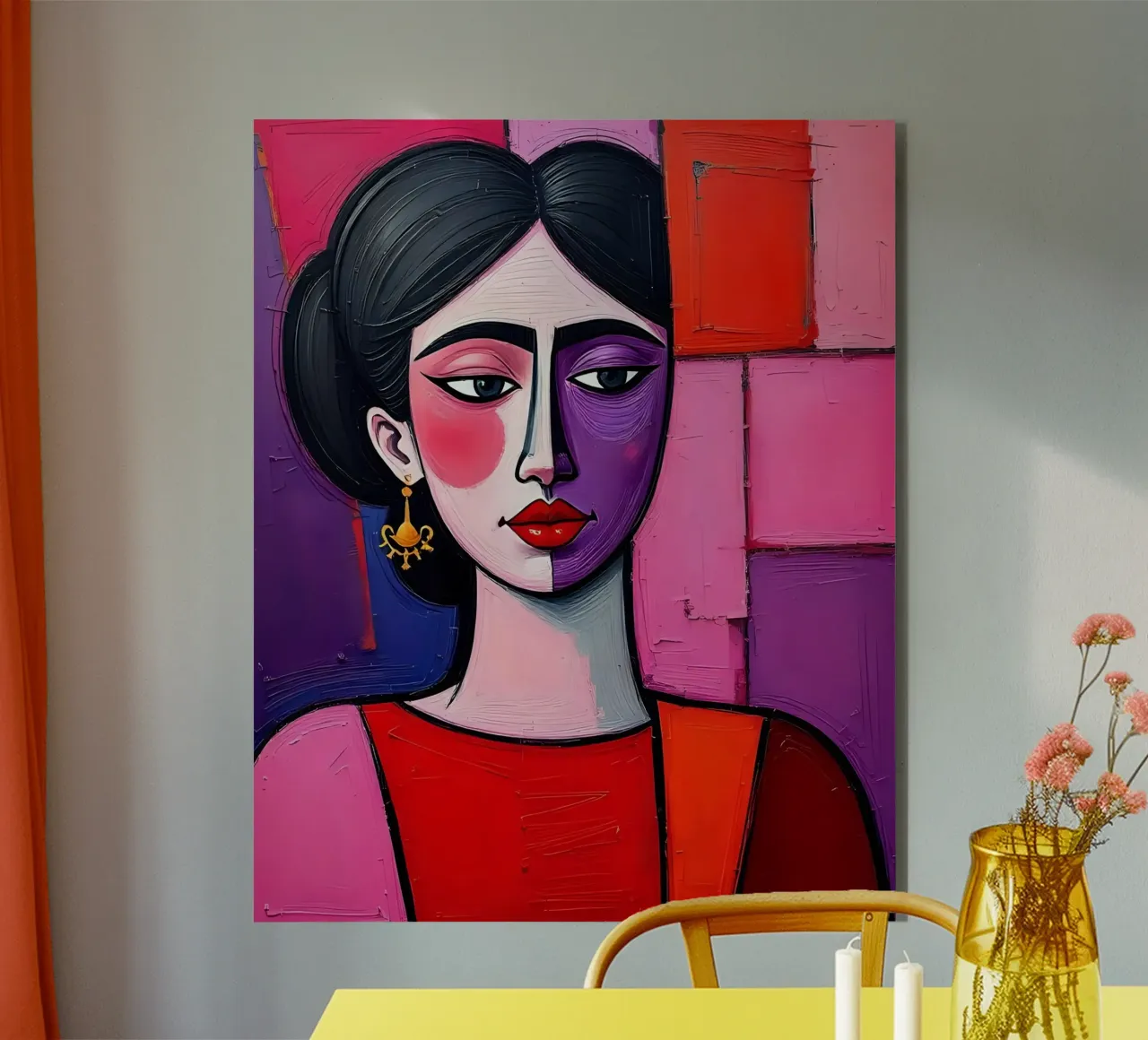 Ritratto_2 alluminio dibond da Pink- und LoveArt by LK