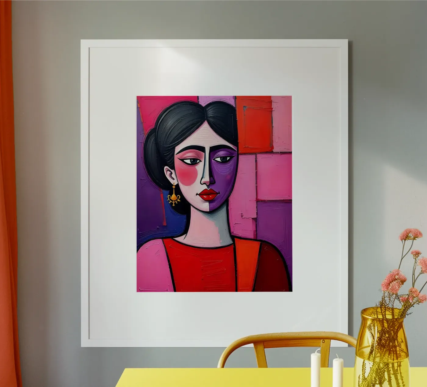 Portrait_2 poster by Pink- und LoveArt by LK