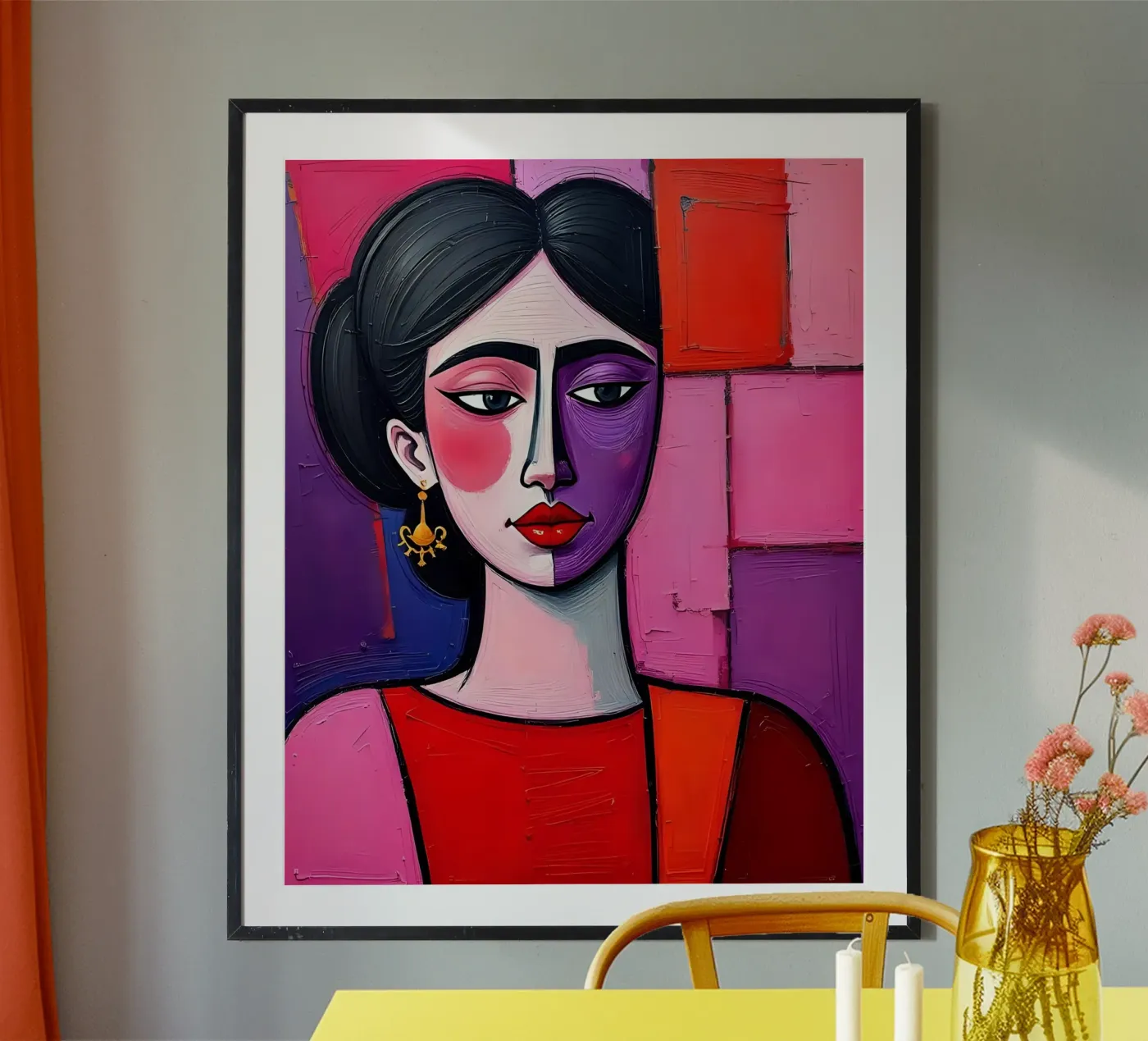 Portrait_2 poster by Pink- und LoveArt by LK