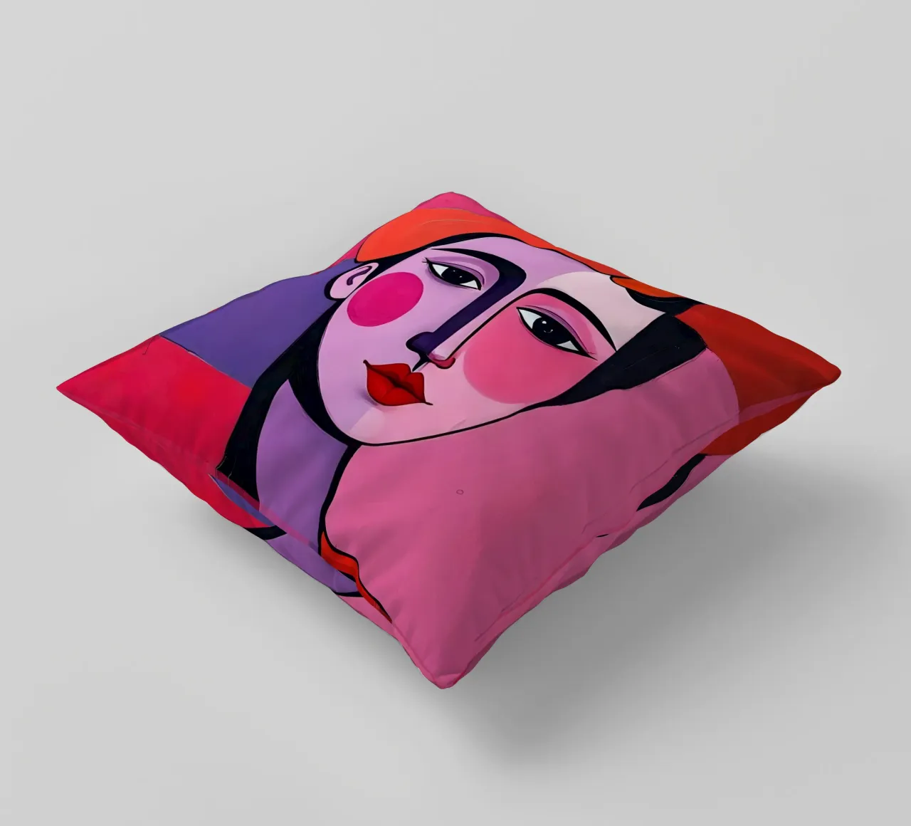 Ritratto_3 cuscino da Pink- und LoveArt by LK