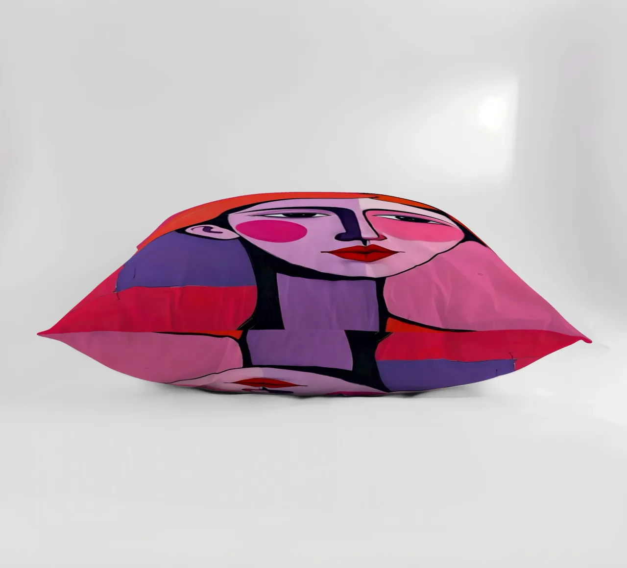 Ritratto_3 cuscino da Pink- und LoveArt by LK