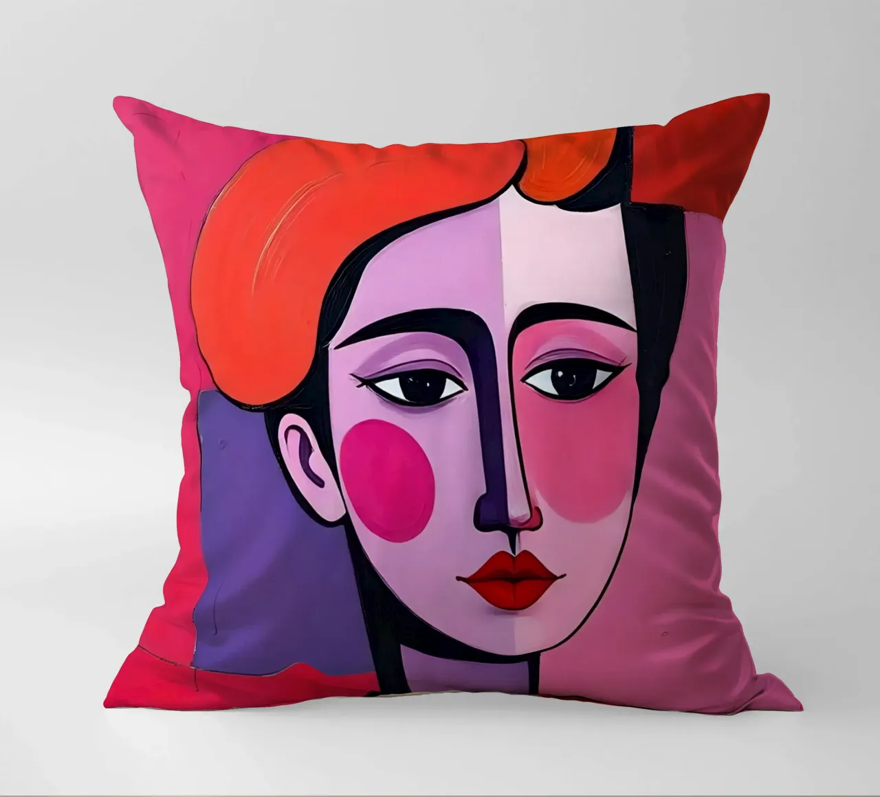 Ritratto_3 cuscino da Pink- und LoveArt by LK