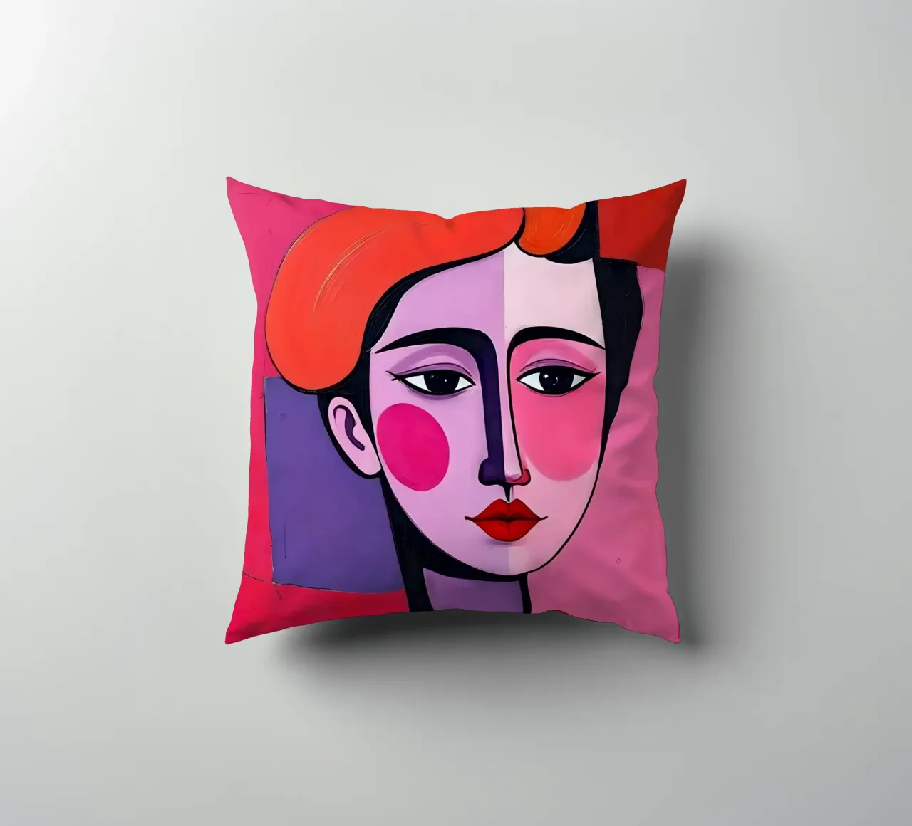 Ritratto_3 cuscino da Pink- und LoveArt by LK