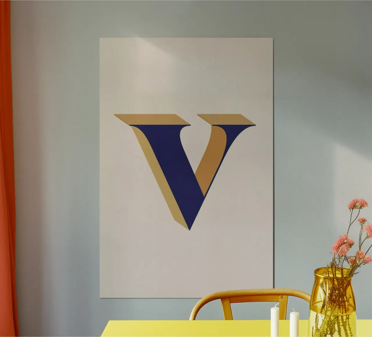 Blue V poster da daylight design studio