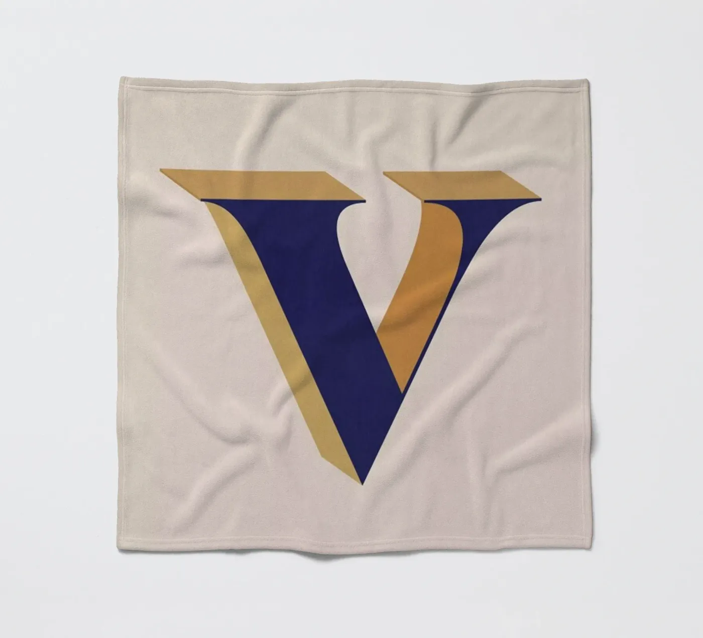Blue V fleecedeken van daylight design studio