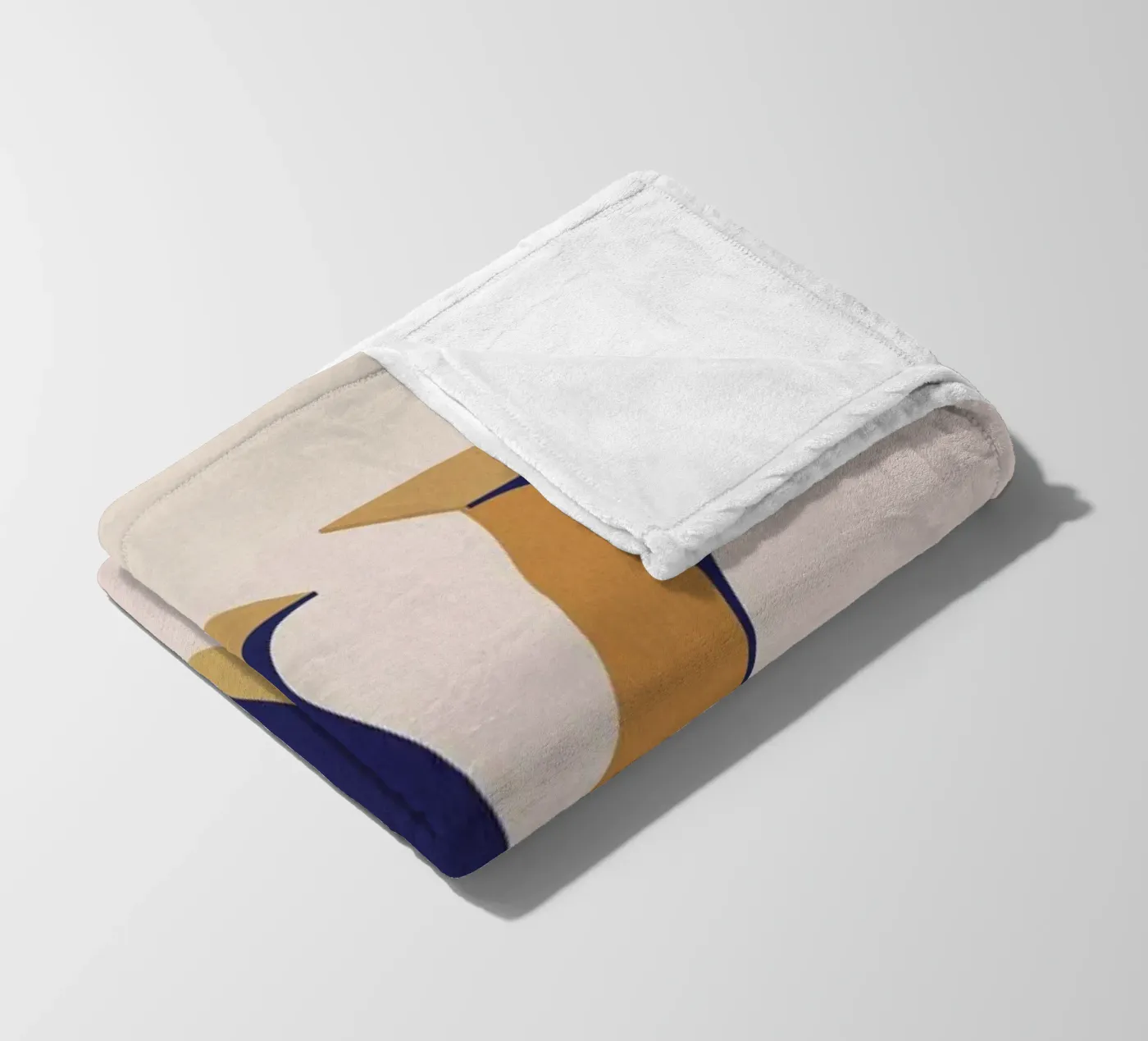 Blue V fleecedeken van daylight design studio