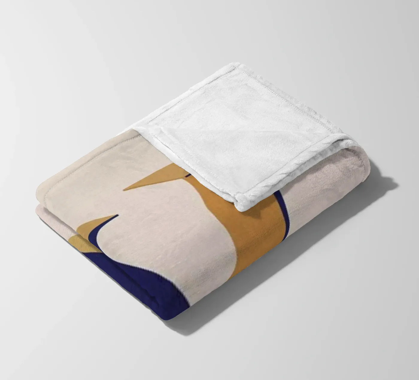 Blue V fleecedeken van daylight design studio