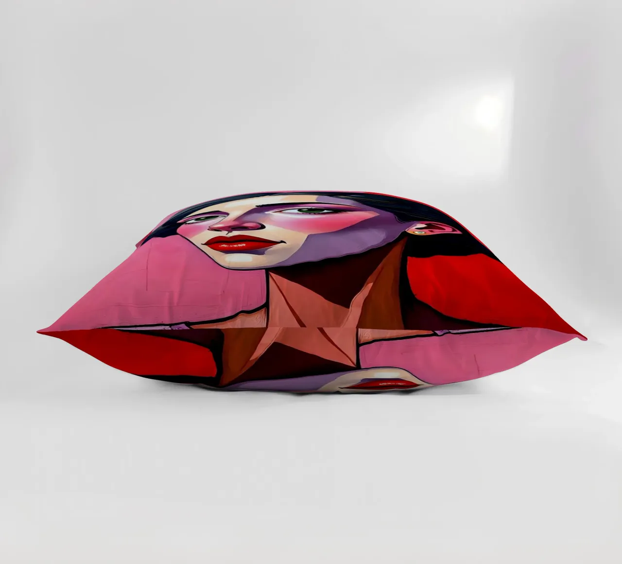 Ritratto_4 cuscino da Pink- und LoveArt by LK