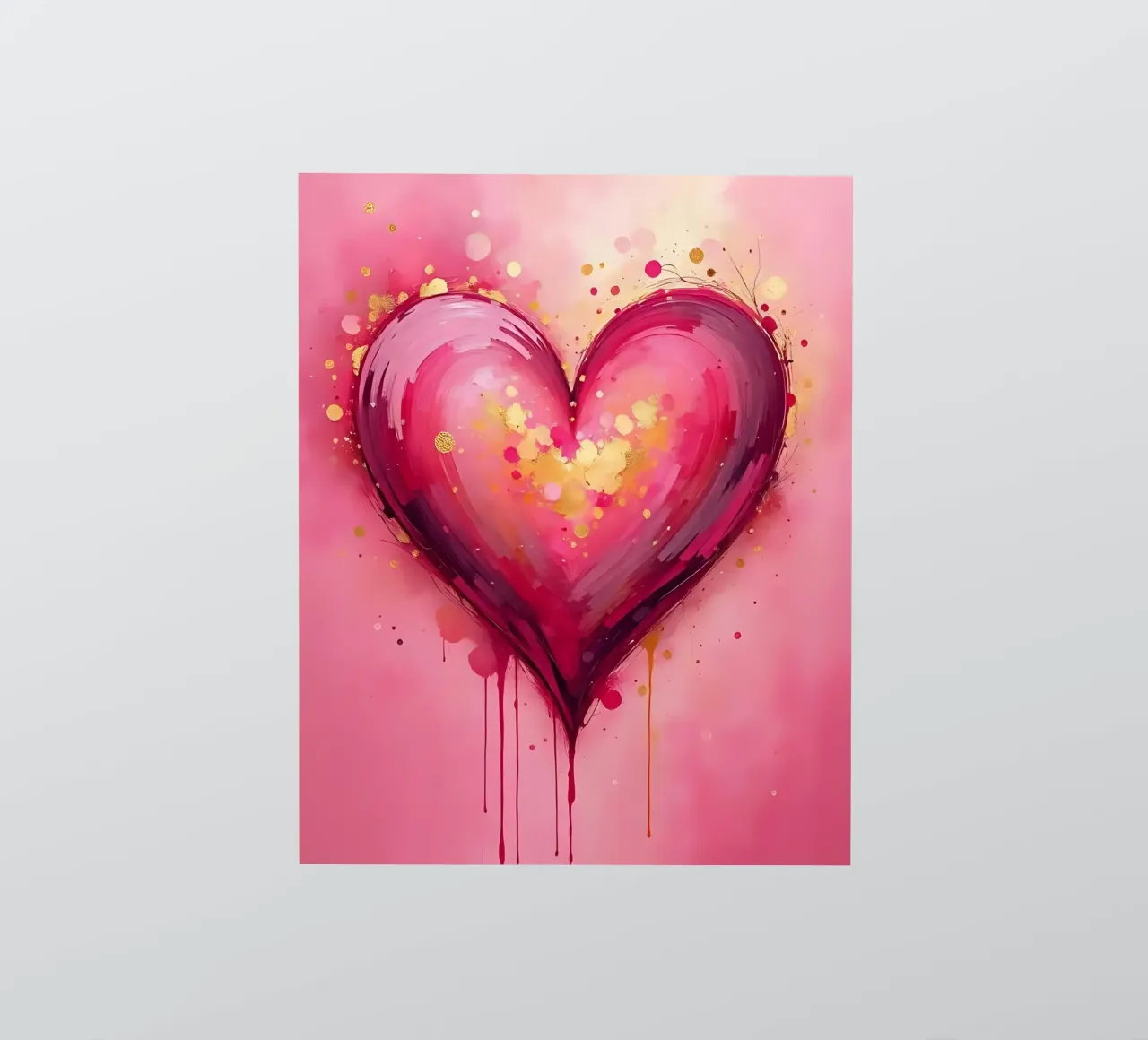 Herz_pink_gold_3 sticker by Pink- und LoveArt by LK