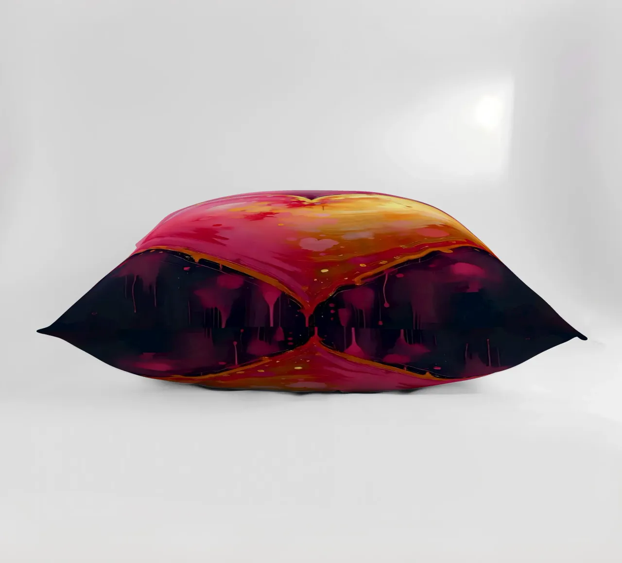 Herz_pink_gold_5 cuscino da Pink- und LoveArt by LK