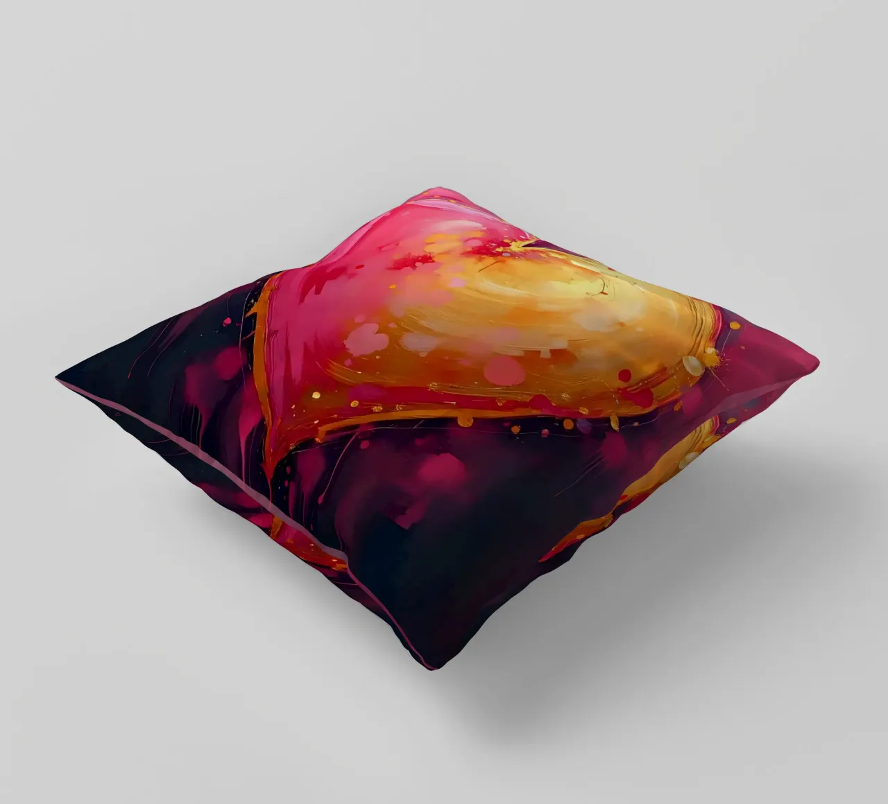 Herz_pink_gold_5 cuscino da Pink- und LoveArt by LK