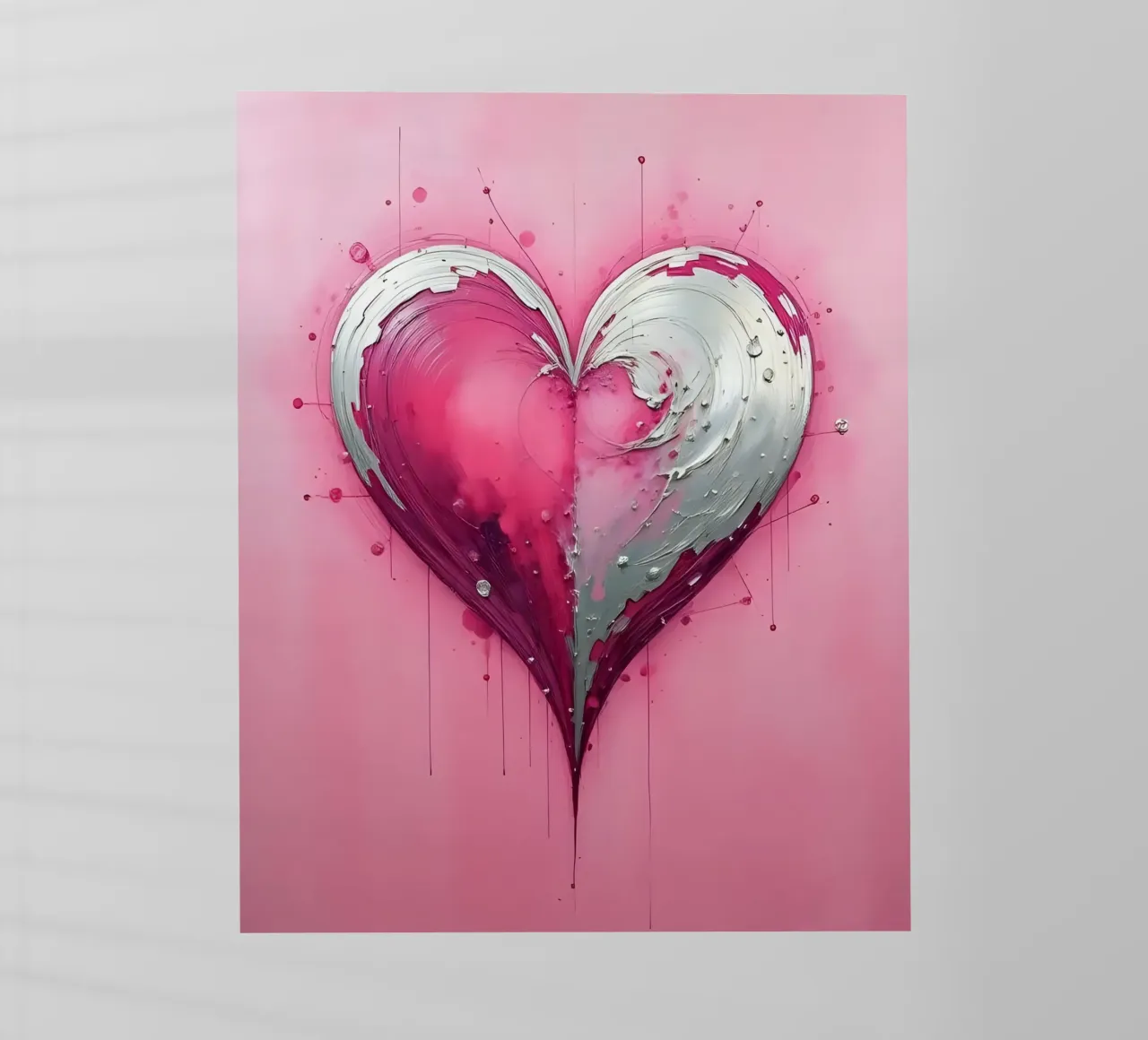 cuore_rosa_argento_1 pellicola backlit da Pink- und LoveArt by LK